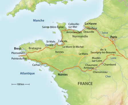 Route Bretagne et Normandie
