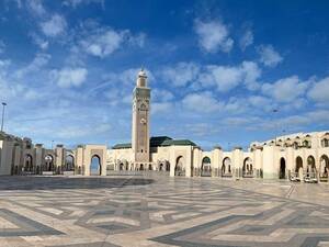 Moschee Hassan II: Casablancas Meisterwerk mit beeindruckender Architektur am Atlantik.