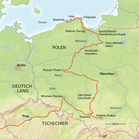 Route en Pologne